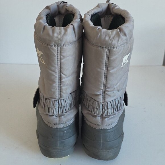 SOREL | Flurry Winter Boots Gray Purple Girls Sz 1 - Picture 4 of 8